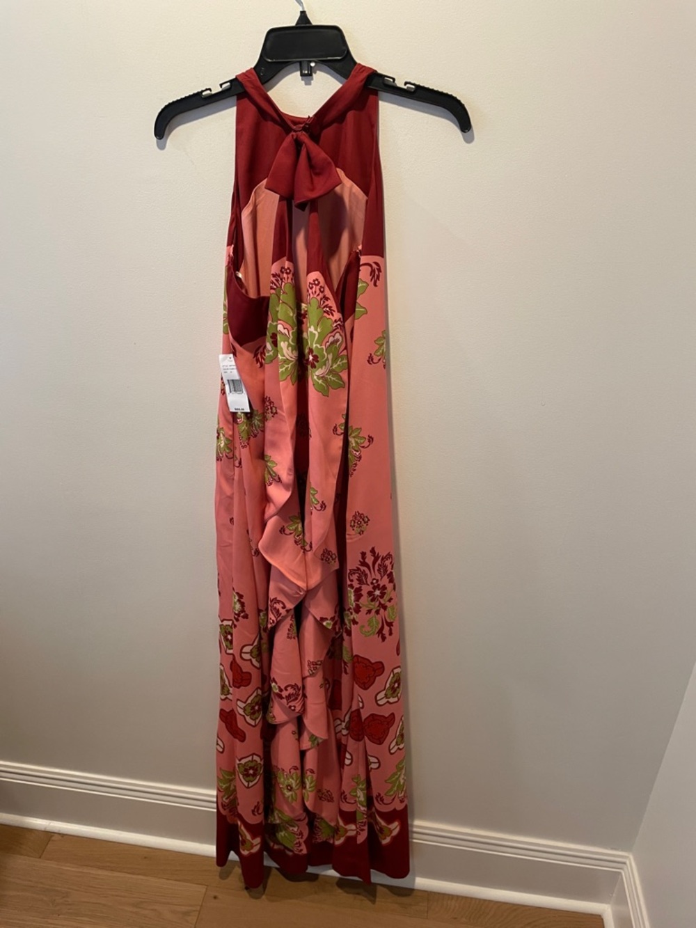 MESTIZA New York Halter-Neck Pink Floral Maxi Dress - Picture 8 of 13